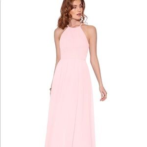 Azazie Bridesmaid dress in a beautiful light pink color